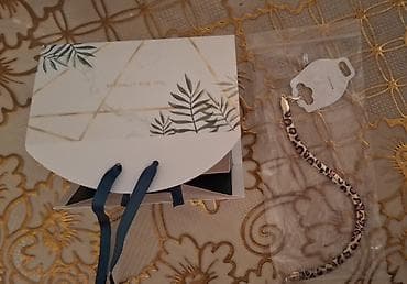 Бижутерия: Leopard naxışlı zəncir qolbaq - Rəng: qızılı detallarla qara/çəhrayı — 3