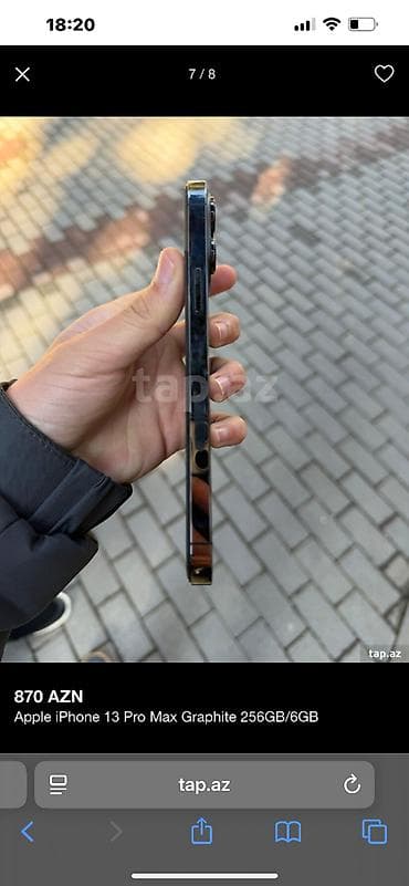 iphone x teze: IPhone 13 Pro Max, 256 GB, Graphite, Face ID — 6