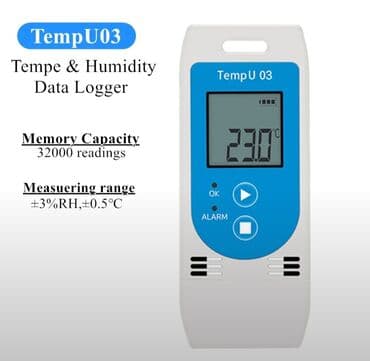 Dataloqqer. Model: TempU-03. Soyuq saxlama otaqlarında, dərmanların