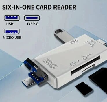 kamera dəsti: Çoxfunksiyalı USB-C OTG KART OXUYUCU ADAPTERİ. SD və TF kartları — 11