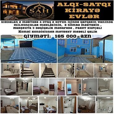 Xırdalan – 2 mərtəbəli, 4 otaqlı fərdi yaşayış evi (2 sot həyətdə) — 1