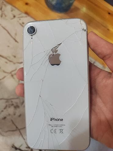 apple xr: IPhone Xr, 128 GB, Ağ, Qırıq — 4