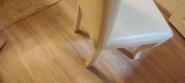 tek stul: Для гостиной, Б/у, Нескладной, цвет - Белый Стул — 3