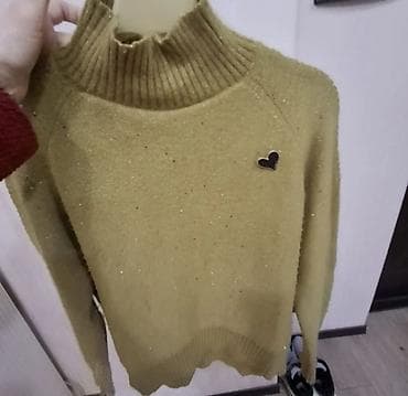 termo paltar: Qadın sviteri - Rəng: Xardal/sarı-yaşıl ton - Model: Yarımbalıqçı — 8