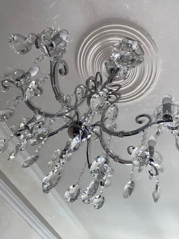 люстр бра светильников: Çılçıraq, 8 lampa, Metal — 3