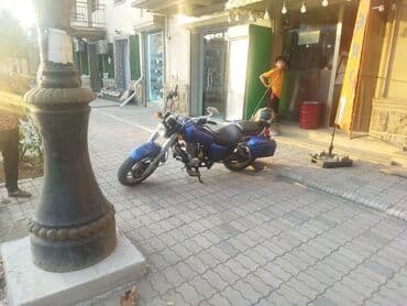 питбайк в азербайджане: Mavi kruizer tipli motosiklet • Korpus: parlaq mavi rəng, xrom — 3