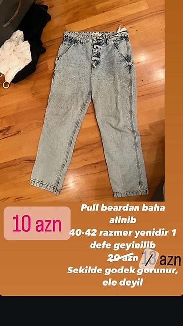 Cinslər: Qadın geyimləri paketi 1) Ağ trikotaj sviter - Ölçü: XS–S - Yüksək — 3