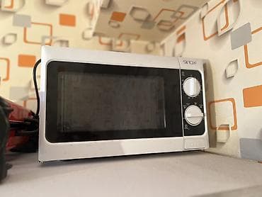 metbex qaz peci: Mikrodalğalı soba Sinbo, Ayrıca dayanan, Mikrodalğalar ilə, rəng - Ağ, Yeni — 2