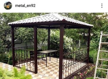 Sifarişlə bağ yelləncəkləri: Metal EN MMC olaraq istədiyiniz forma və ölçüde demir işlerinin — 10