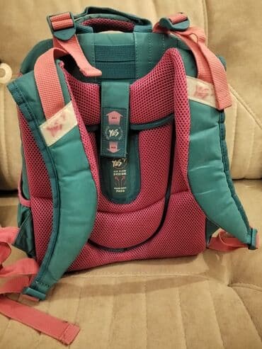 Oyuncaqlar: Uşaq məktəb çantası – YES brendi - Rənglər: firuzəyi və çəhrayı - Ön — 2