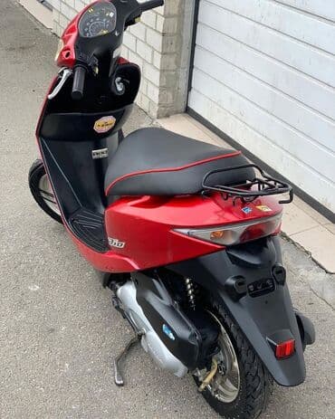 купить мапед: Honda Dio skuter - Rəng: parlaq qırmızı, qara-salonlu - Yanacaq — 7