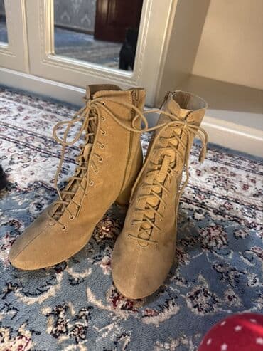 herbi botinkalar: Zara, Ölçü: 38, rəng - Bej, İşlənmiş — 2