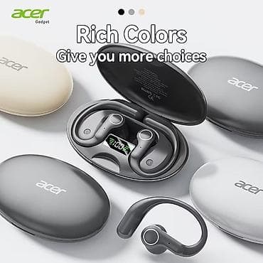 bluetooth mikrofon: Yeni Simsiz (Bluetooth) Qulaqcıqlar, Acer, rəng - Qara — 3