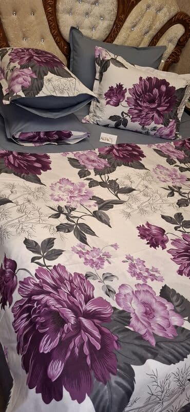 tek neferlik yataq desti: Новый Для взрослых Двуспальное 4 сезона Хлопок Комплект постельного белья, Бесплатная доставка — 2