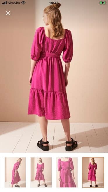 adl elbise: Never More markasıdır. Trendyoldan alınıb. Bir dəfə geyinilib — 5