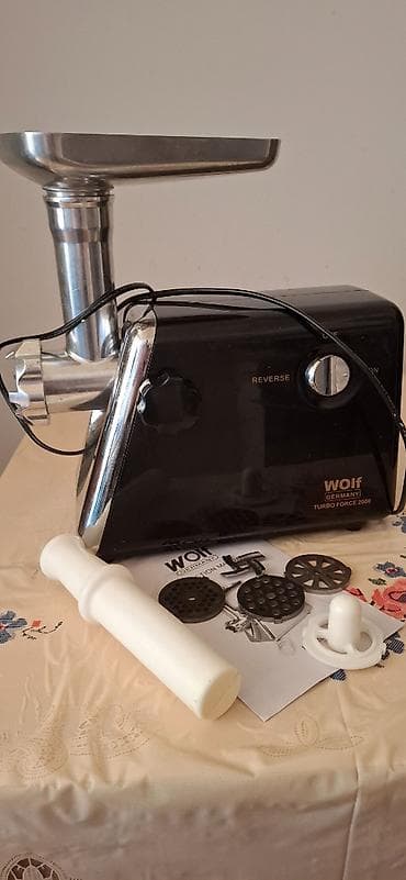 Ət çəkən maşın Wolf, 2000 Vt, Revers ilə, İşlənmiş