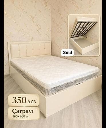 Çarpayı – 160×200 sm • Rəng: açıq krem/ivory • Başlıq: yumşaq lalafo.az -da Çarpayı – 160×200 sm • Rəng: açıq krem/ivory • Başlıq: yumşaq
