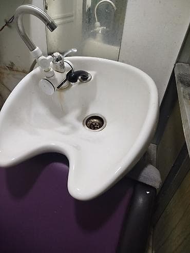 el misari: Salon üçün saç yuma kreslosu və lavabosu - İnteqrə edilmiş keramik — 2