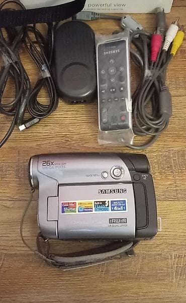 xbox 360 disk: Samsung DVD videokamera dəsti Xüsusiyyətlər: - 26x optik zum - Mega — 1