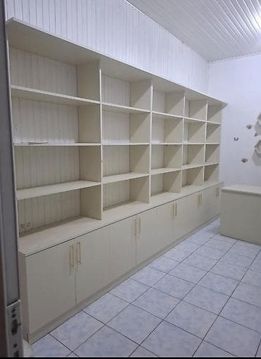 demir skaf: Mağaza üçün vitrin və mebel dəsti Tərkibi: - İki tərəfli divar boyu — 2