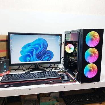 Masaüstü kompüterlər və iş stansiyaları: ŞOK ENDİRİM!!! Oyun üçün Kompüter "RGB Core i5 3470 16GB Ram GTX1050 — 1
