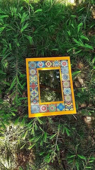 ev güzgüləri: Güzgü Divar üçün, Düzbucaqlı, Dekorativ, Çərçivə ilə — 2