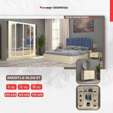 avanqart mebeller: Yeni yataq dəstləri KREDİTLƏ Yeni model ecazkar yataq dəstləri tək — 13