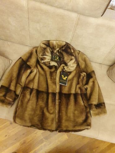 Kürk, 3XL, rəng - Qəhvəyi