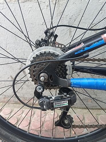 Velosiped aksesuarları: Dağ velosipedi – tam asqılı (ön amortizator + arxa yay), 26" təkərlər — 7