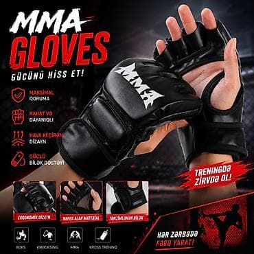 MMA döyüş əlcəkləri – barmaq uclu açıq dizayn - Növ: MMA/qarışıq — 1