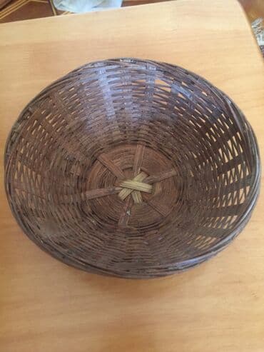 novruz bayrami xoncasi: Təbii materiallardan hazırlanmış toxunma sənətkar səbətlər — 3