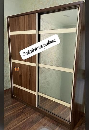 SAMİRƏ 🦋 Dolab satilir. Olcu. 157 eni Hundurluyu 2 m Derinliyi 60 sm — 1