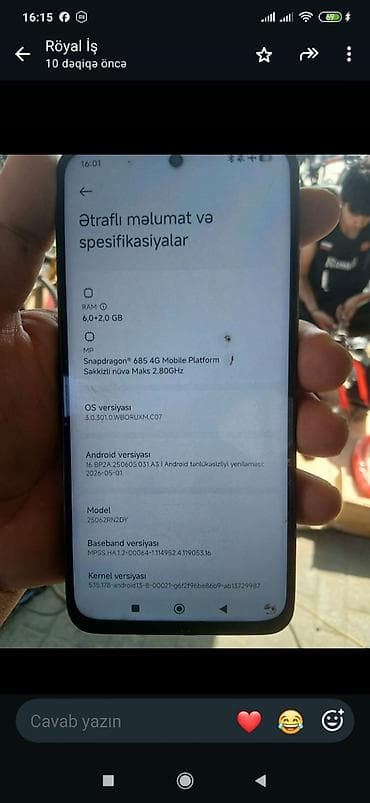 Redmi 128 GB, rəng - Qara, Sensor — 5
