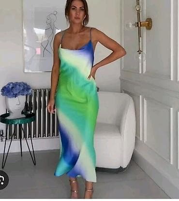 euro wolf utu: Rəng keçişli slip don - Model: nazik ipli, drapeli V-yaxalı slip — 1