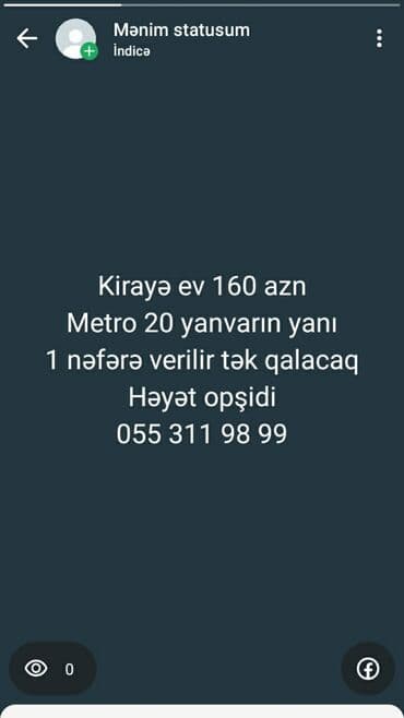 Mənzil alıram: Uzunmüddətli kirayə mənzillər — 1