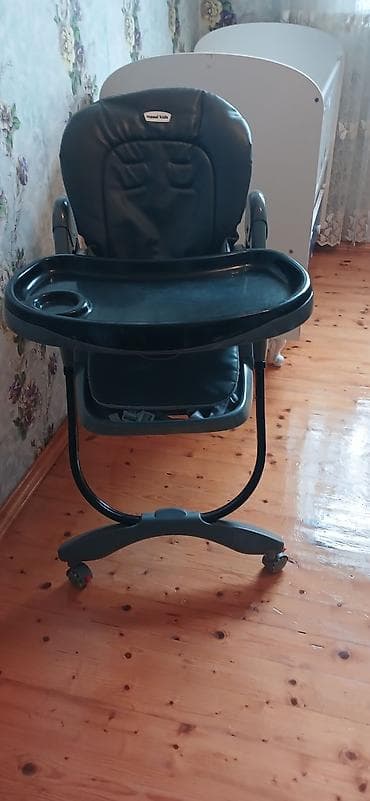 usaq geyimleri: Uşaq üçün yemək stulu – Masal Kids - Rəng: tünd boz/qaranlıq boz — 3