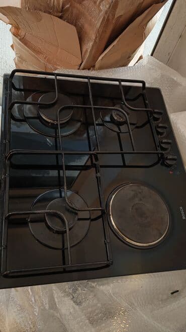 газовые плиты: Плита Bosch, Комбинированная, Встраиваемая, 4 конфорки, Б/у — 3