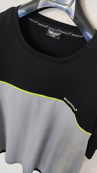 tech fleece: Futbolka, 2XL, rəng - Qara — 1