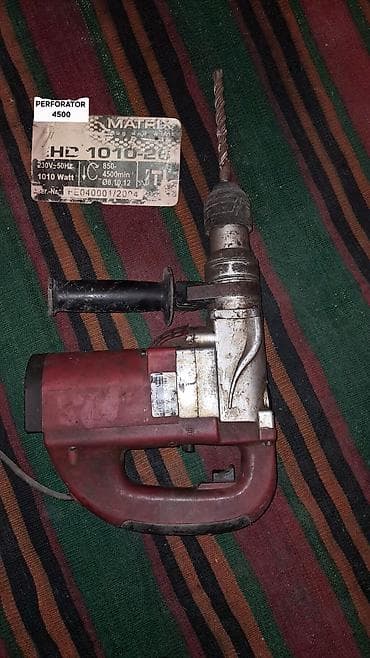 Perforator – ştapel/çəkic rejimli elektrik matkabı - İstifadə ili