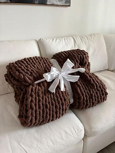 bamboo tekstil: Yeni rəng - Qəhvəyi Pled — 1