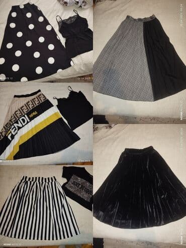 krep qadın ətəkləri: Maksi Ətək, Massimo Dutti, XL — 8