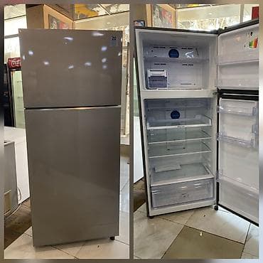 televizor 43: 2 qapılı Samsung Soyuducu Satılır, rəng - Boz, Təkərli — 1