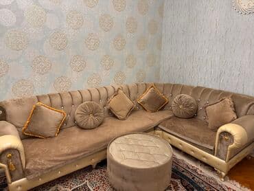 novruz hədiyyələri: Künc divan, İşlənmiş, Açılmayan, Vеlur parça — 1