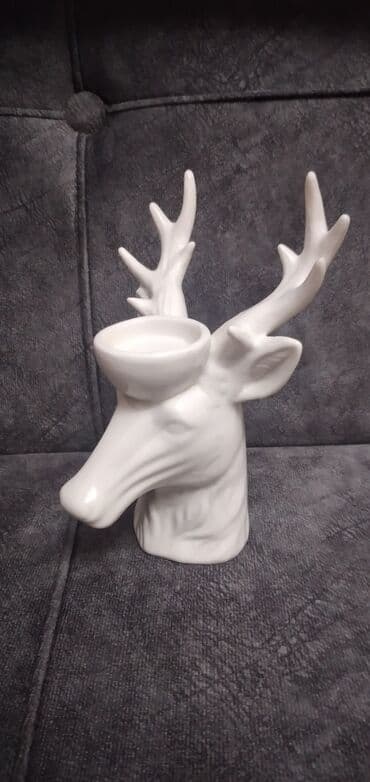 heykelcikler: Подсвечник Олень,фарфор — 1
