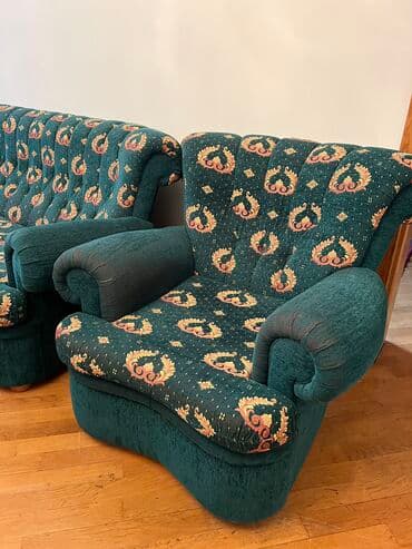 islenmis divan kreslo satiram: İşlənmiş, Divan, 2 kreslo, Bazasız, Açılan — 4