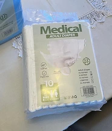 Tibbi avadanlıq: Böyüklər üçün uşaq bezi - Uniseks model Bir ededi 1 manat pampers — 1