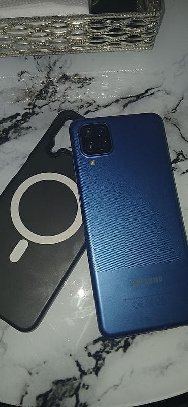 Samsung Galaxy A12, 32 GB, rəng - Göy, Barmaq izi
