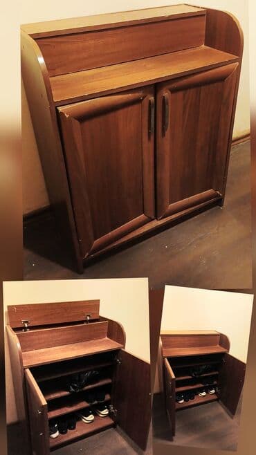 şüşəli şkaf: Açılan, 2 qapılı Düz dolab, Ayaqqabı dolabı — 3