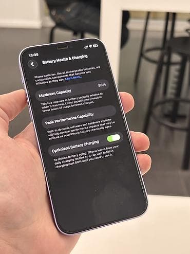 iphone 12 pro plata: IPhone 12, 128 GB, Deep Purple, Simsiz şarj, Face ID — 7