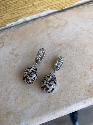 Sırğa, Gümüş, 925 Əyar lalafo.az -da Sırğa, Gümüş, 925 Əyar